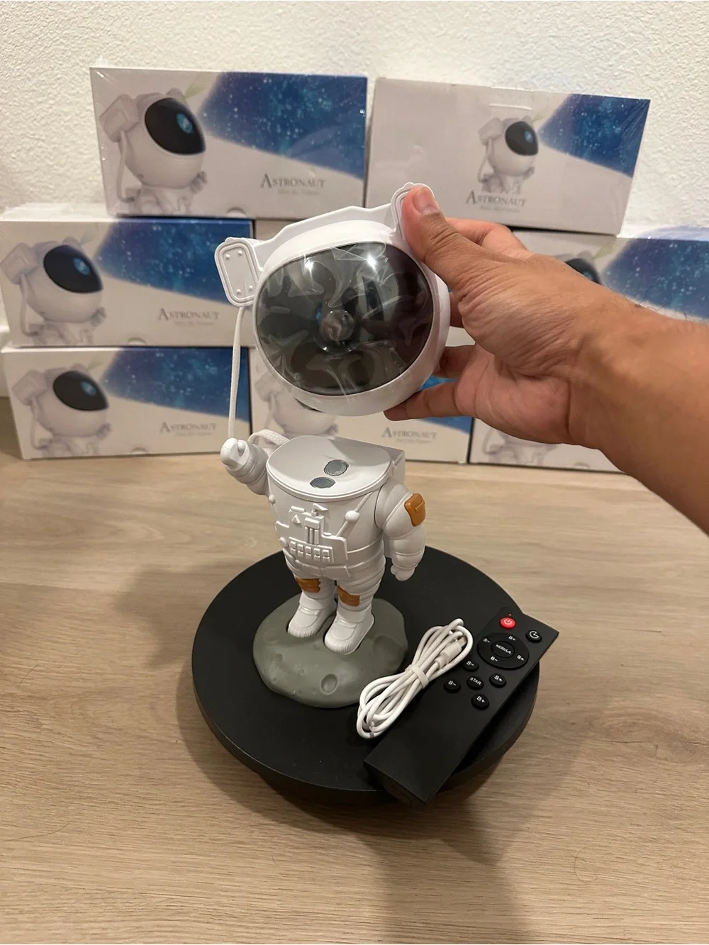 White Astronaut VR/AR Mood Light With Remote